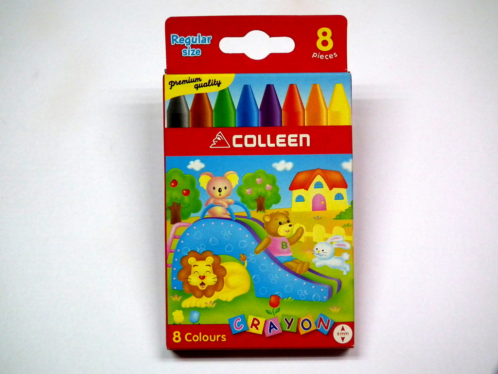 CCY-8  สีเทียน Colleen ชนิดเล็ก 8 สี [1 กล่อง]