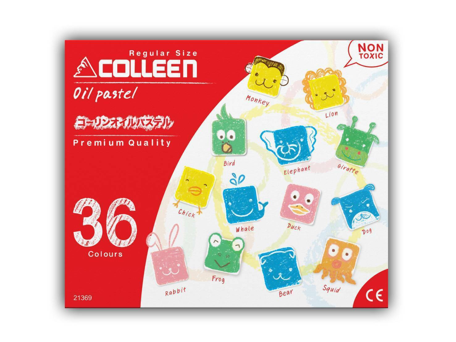 21369 สีชอล์ก แท่งเล็ก 36 สี[1 กล่อง]
