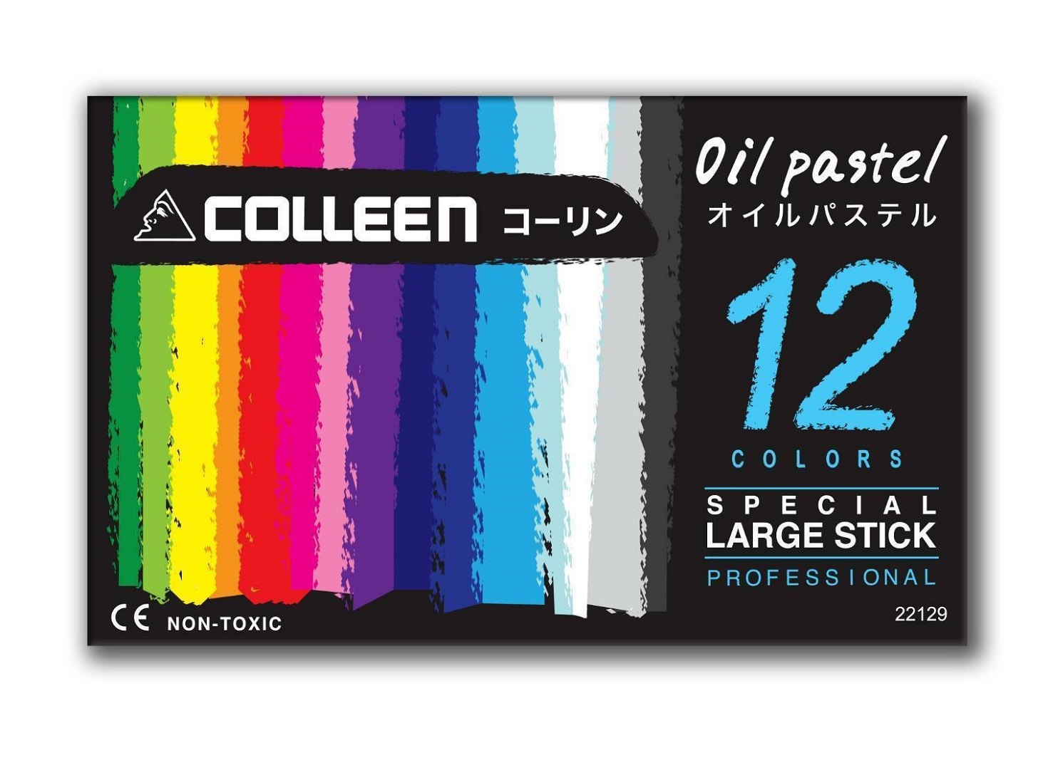22129 สีชอล์ก แท่งใหญ่ 12 สี[1 กล่อง]